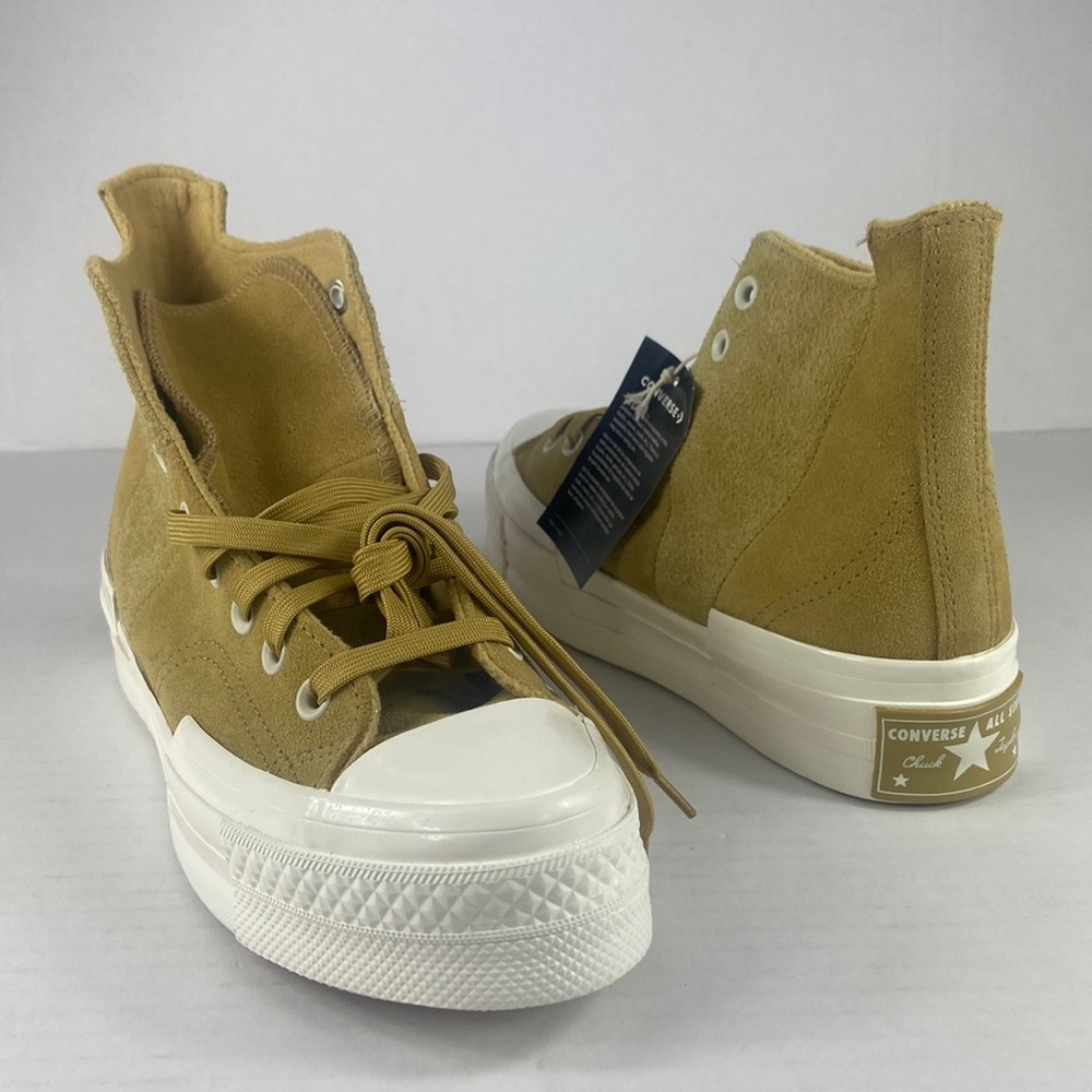 *NWT Converse Chuck 70 Plus High Top Suede Sneakers Dunescape Unisex Size 7.5
